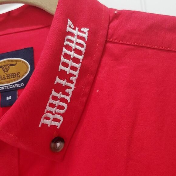 Bullhide Mens Professional Bull Rider Embroidered Button Front Shirt,Size Medium - Picture 7 of 12